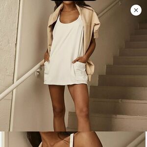 NWOT Free People hotshot mini dress size medium white